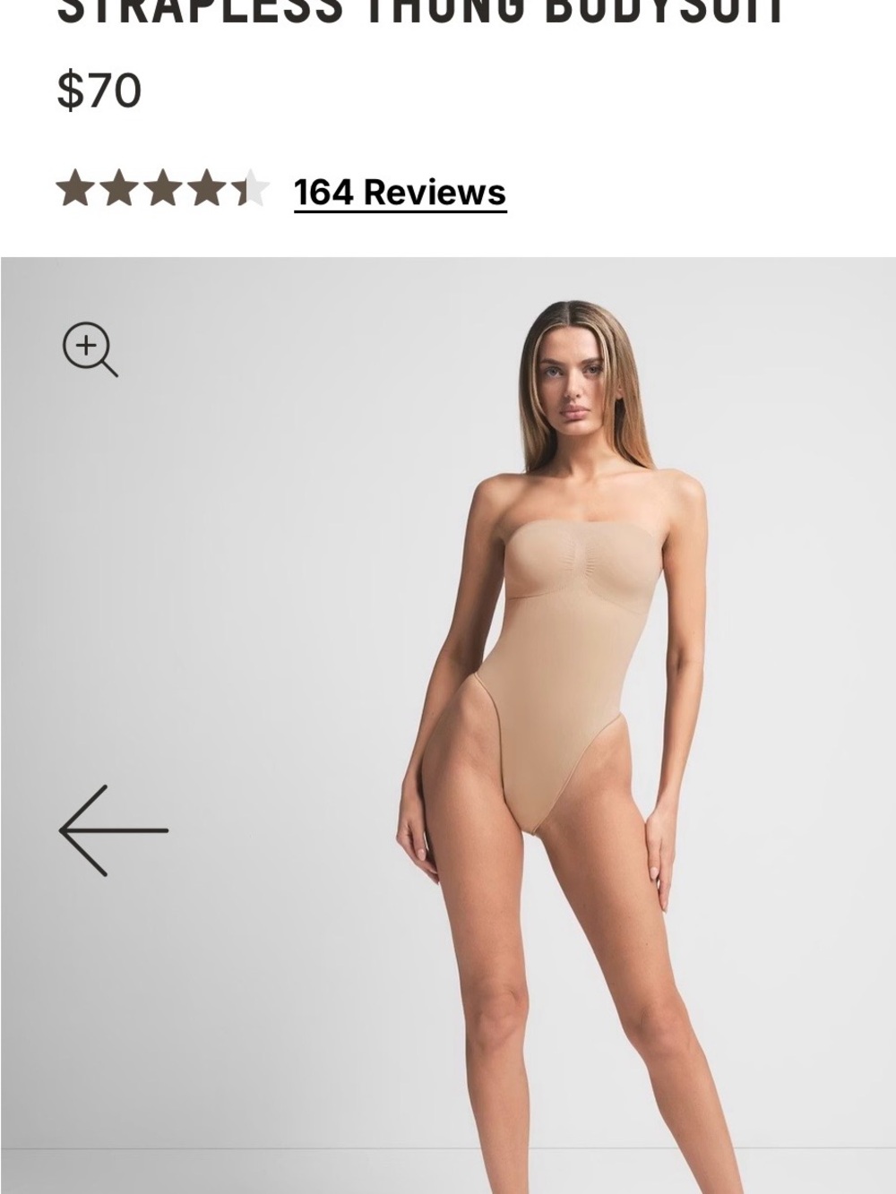 SKIMS Strapless Thong Bodysuit